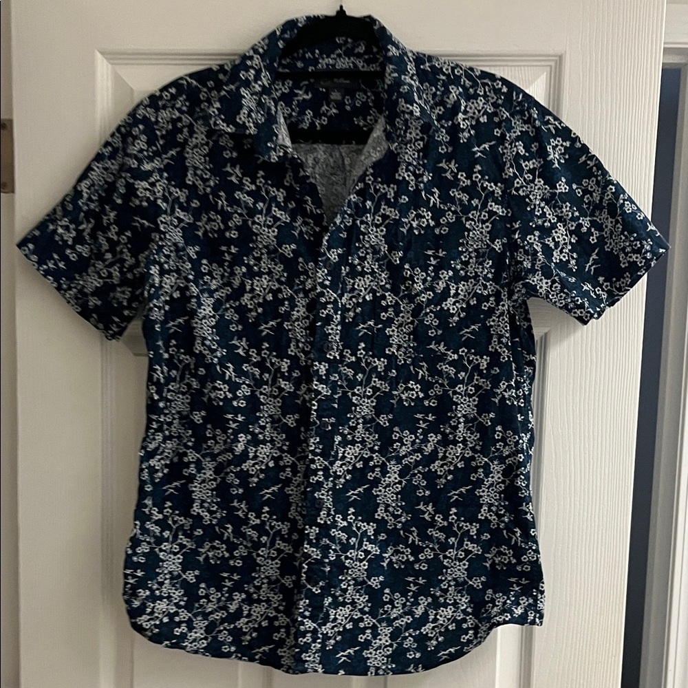Men's Navy Floral Shirt